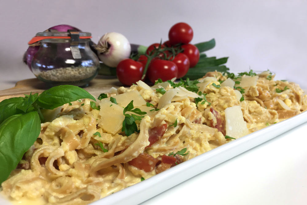 low carb pasta cabonara